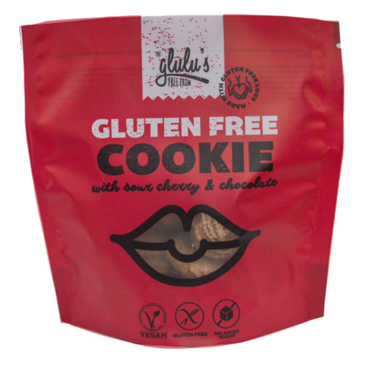 Glulu's Free From Meggyes-csokoládés süti 100g - gluténmentes, vegán